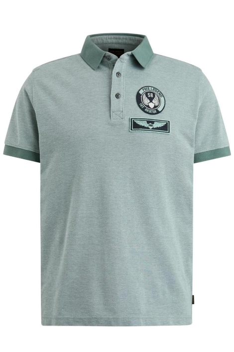 PME legend short sleeve polo two tone pique